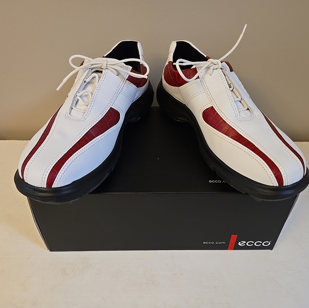 Ecco Receptor womens golf shoes EU 42  / US 11 Red and White NEW in box - Picture 9 of 10